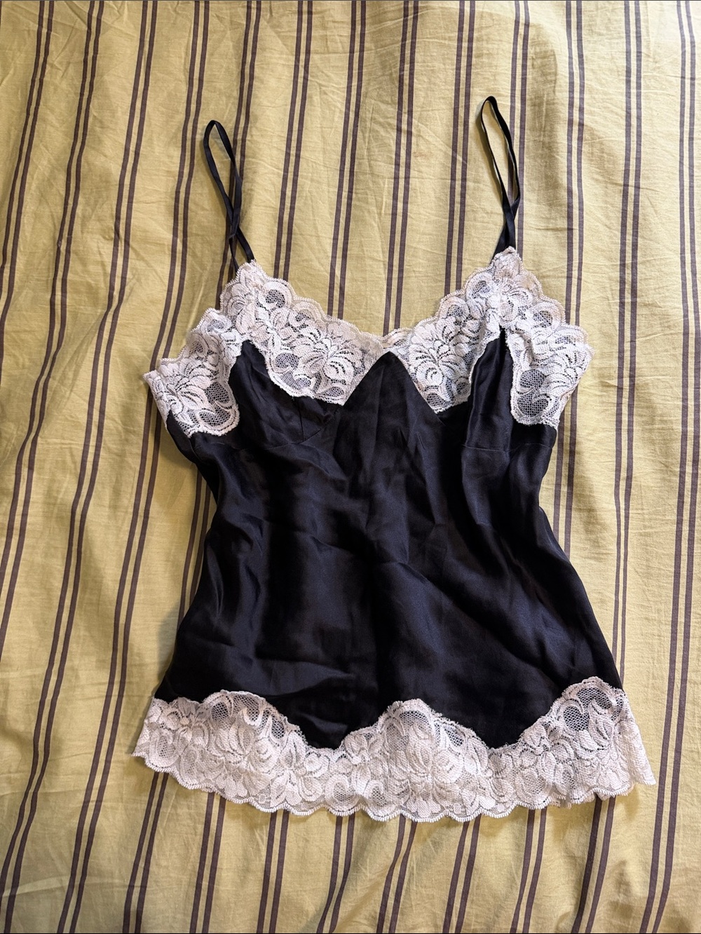 Vintage Peter Nygard Lace Cami Silk Slip Top